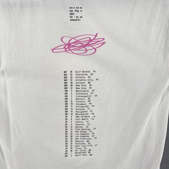 Paramore 2023 North America Tour T Shirt Band Tee S White Music - Picture 5 of 11